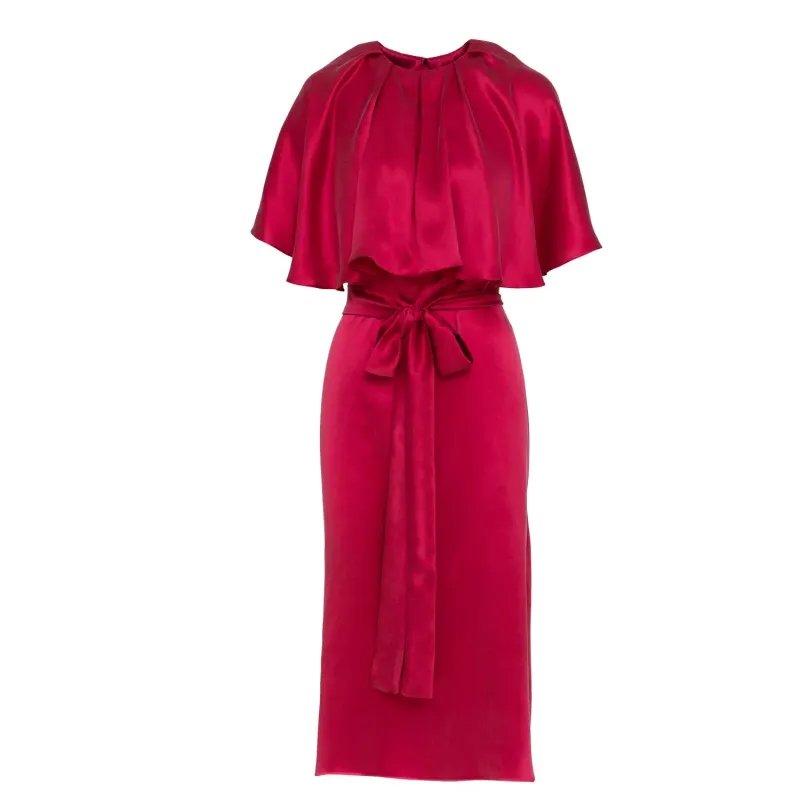Amalfi Silk Red Dress