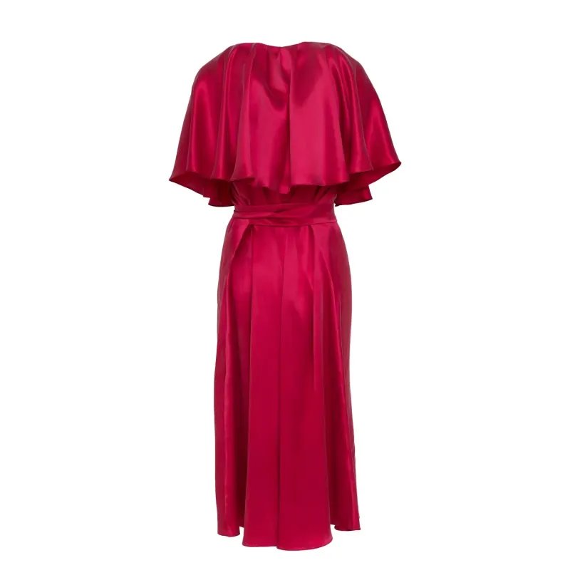 Amalfi Silk Red Dress