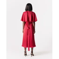 Amalfi Silk Red Dress