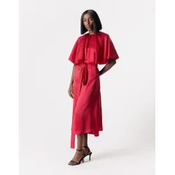 Amalfi Silk Red Dress