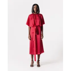 Amalfi Silk Red Dress