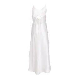 Portofino Silk White Dress