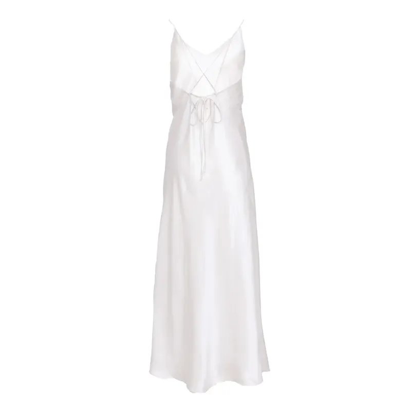 Portofino Silk White Dress