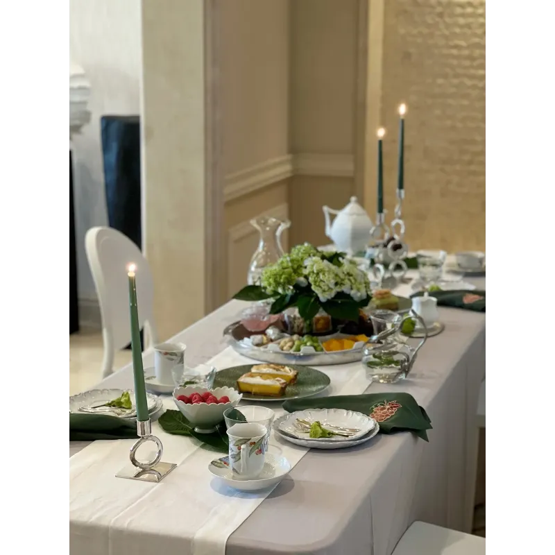 Lightgrey Linen Tablecloth