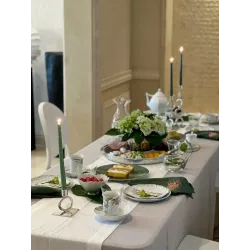 Lightgrey Linen Tablecloth