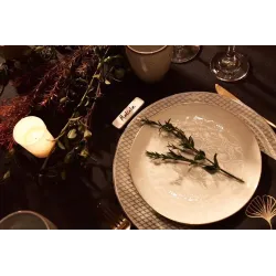 Charcoal Linen Tablecloth