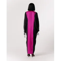 Santorini Black Silk Dress