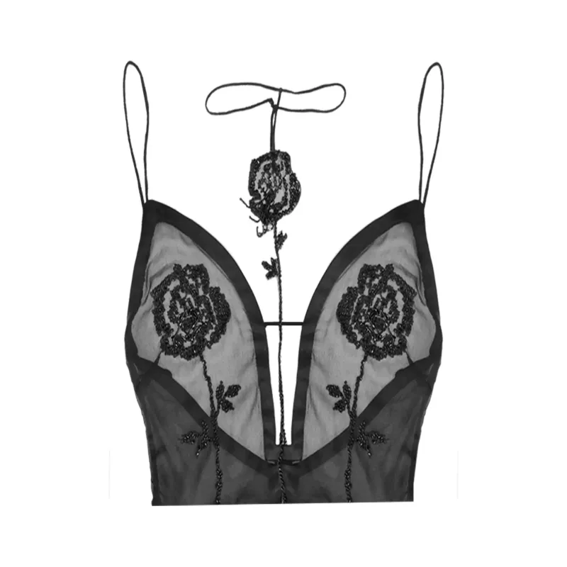 Rose Sheer Top