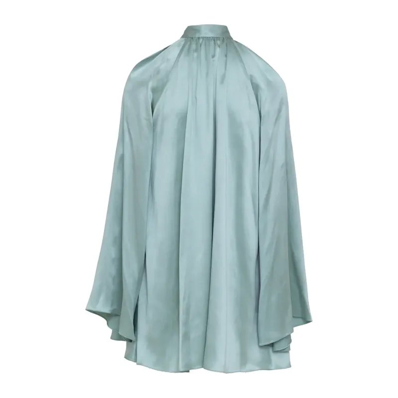 Palermo Silk Dress Shirt Blue
