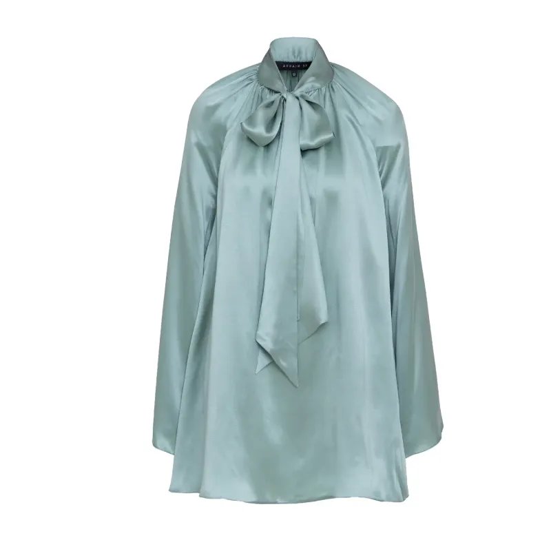 Palermo Silk Dress Shirt Blue