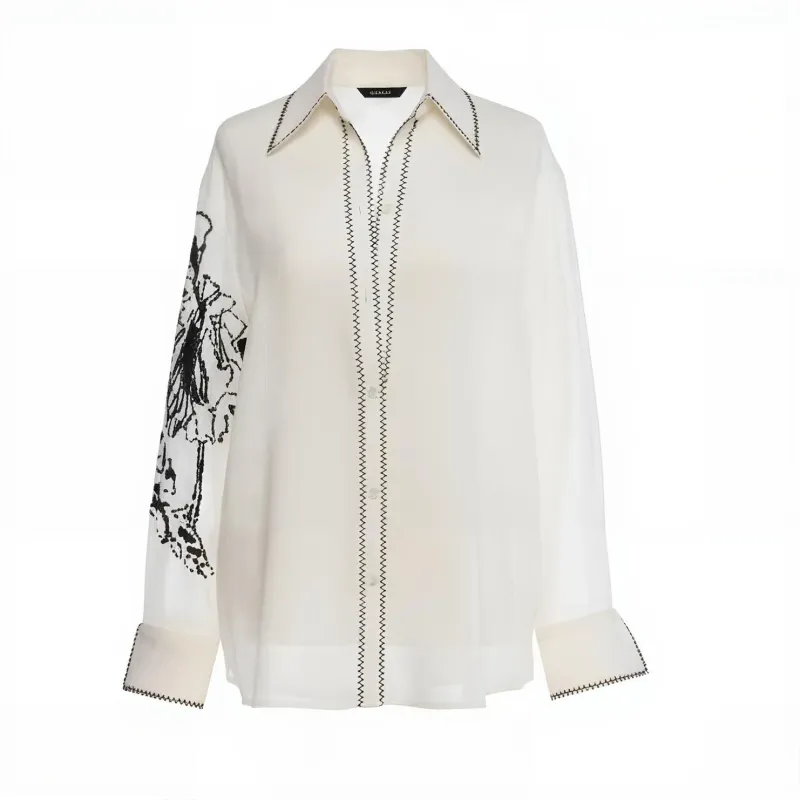 Hand Embroidery Linen Shirt