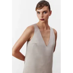 ODESSA MINI DRESS IN SMOKED GREY