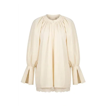 Cocoon White Cotton Blouse