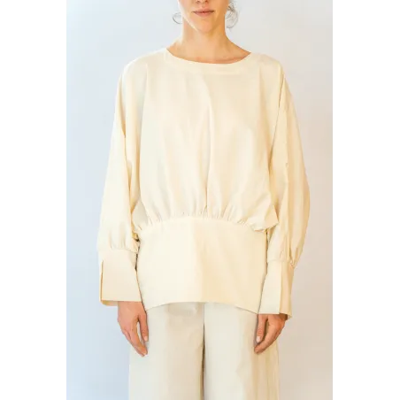 Amphora White Cotton Blouse