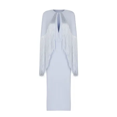 MERAL  MISSORY CREPE BABY BLUE DRESS