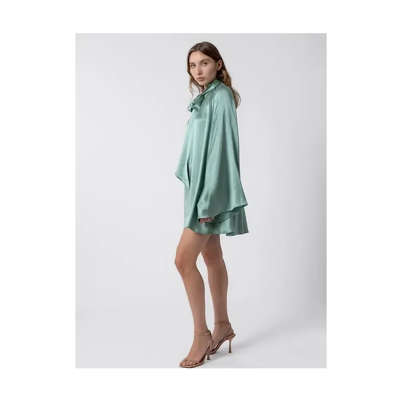 Palermo Silk Dress Shirt Blue