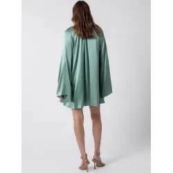 Palermo Silk Dress Shirt Blue