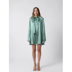 Palermo Silk Dress Shirt Blue