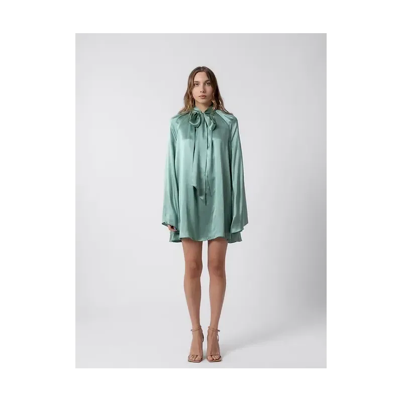 Palermo Silk Dress Shirt Blue