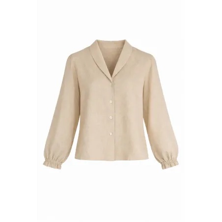 The Meryl Shirt Natural Linen