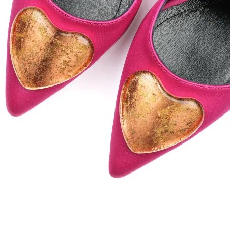 Mad in Love Fuchsia Shoes 24 K Gold