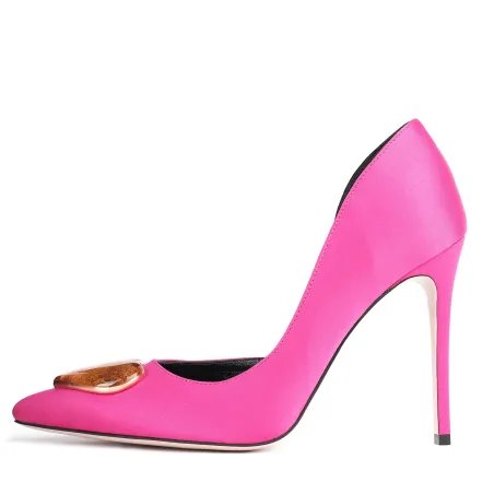 Mad in Love Fuchsia Shoes 24 K Gold