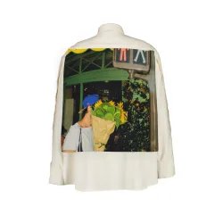 Organc Cotton Shirt Silk Foulard MeN