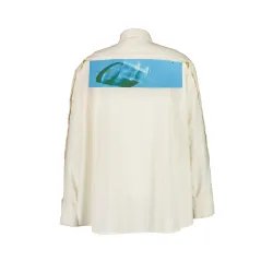 Cotton SHIRT WITH PAINTED PANEL MEN