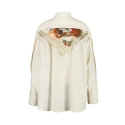 COTTOM SHIRT WITH PANNEL & BANDANA WOMEN