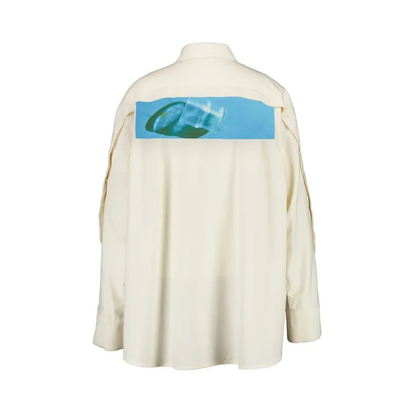 Cotton SHIRT WITH PAINTED PANEL WOMEN