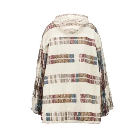 HANDMADE COTTON FRINGE HOODY WOMEN