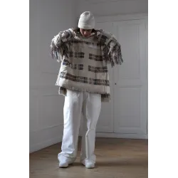 HANDMADE COTTON FRINGE HOODY MEN