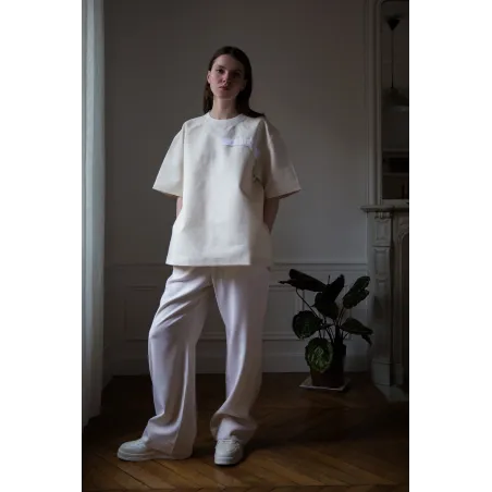 ZERO WASTE FLORAL JACQUARD T-SHIRT WOMEN