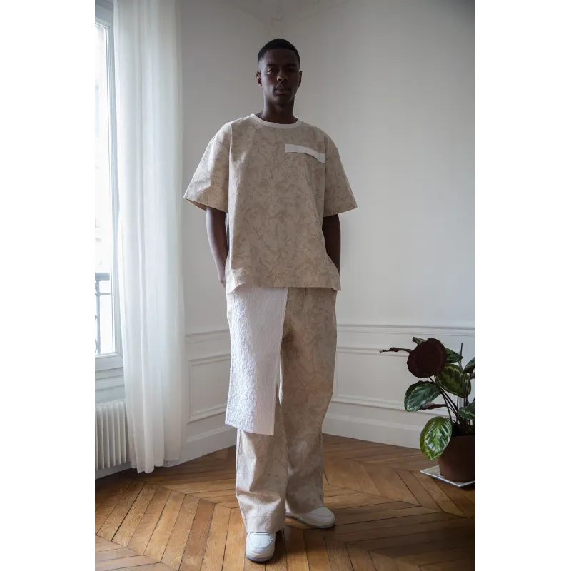 ZERO WASTE JACQUARD TROUSERS MEN