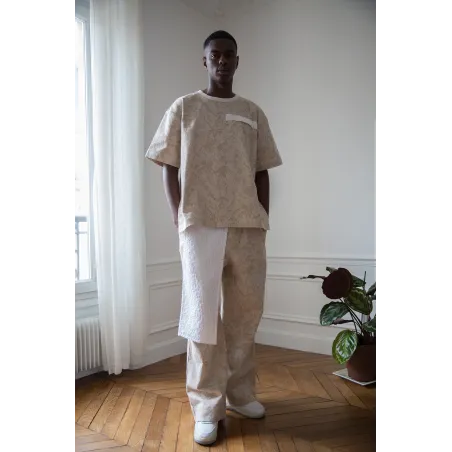 ZERO WASTE JACQUARD TROUSERS MEN