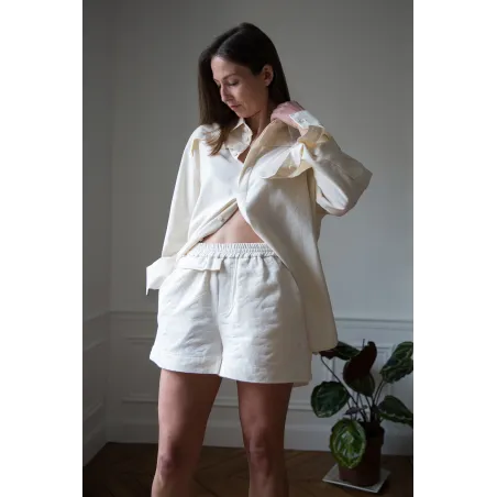 ZERO WASTE  FLORAL  JACQUARD SHORTS WOMEN