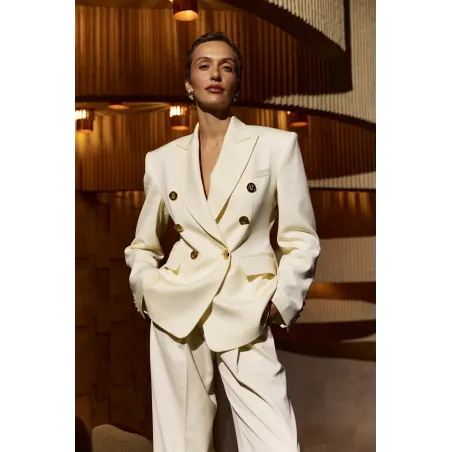 Timeless White Wool Jacket