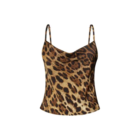 Leopard Silk Top