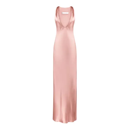 Tina Pink Silk Dress