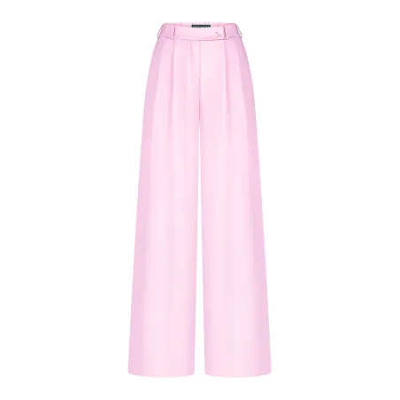 Solisse Pink Polyester Trousers