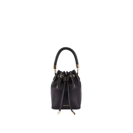 Elegant Leather Bucket Bag Modern Luxury Accessory