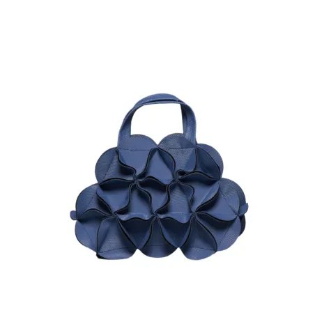 Blossom Shoulder Bag Boston Navy Blue