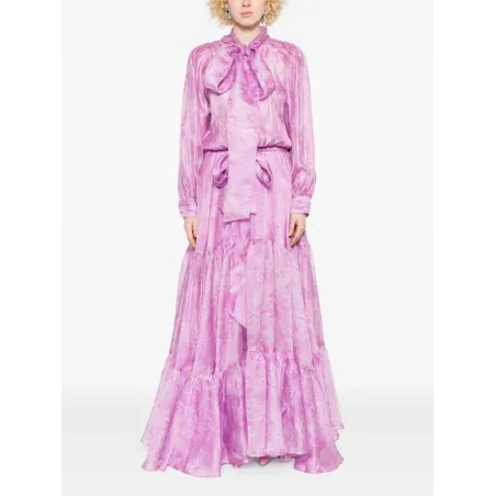 Ruffle Pink Maxi Dress