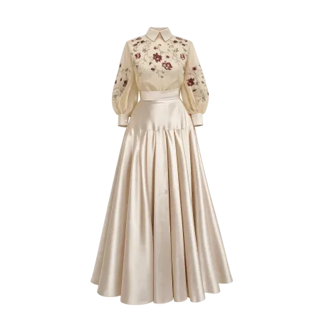 CELESTE PEARL Linen DRESS