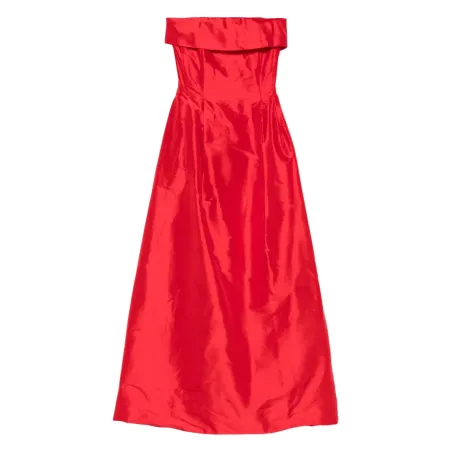 Strapless Red Glam Dress