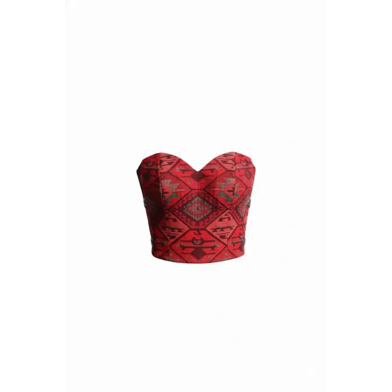 Crimson Heritage Red Corset