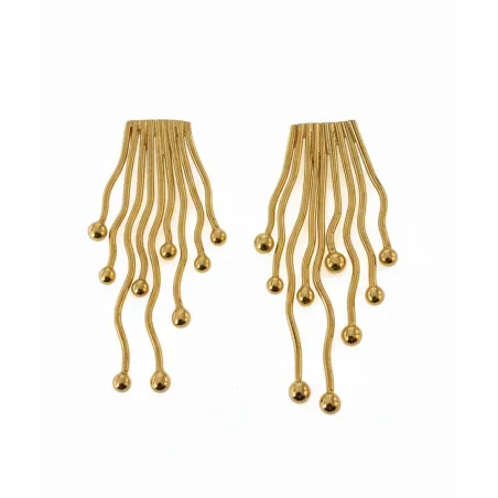 Medusa Golden Designer Earrings