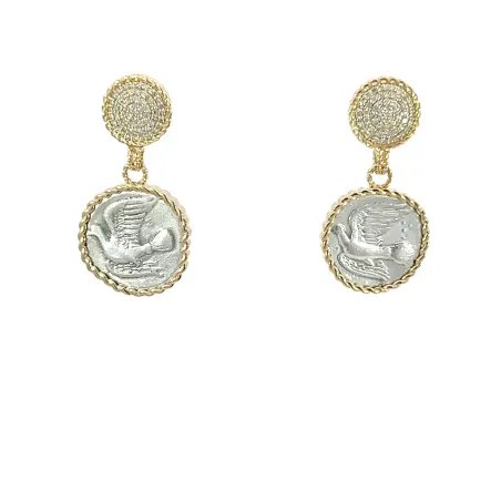 Dove Diamond 18 K Gold Earrings