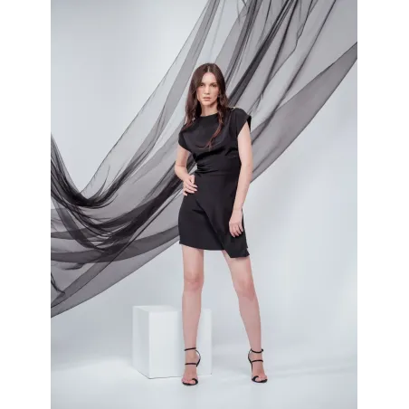 Gilded Mini Silk Dress